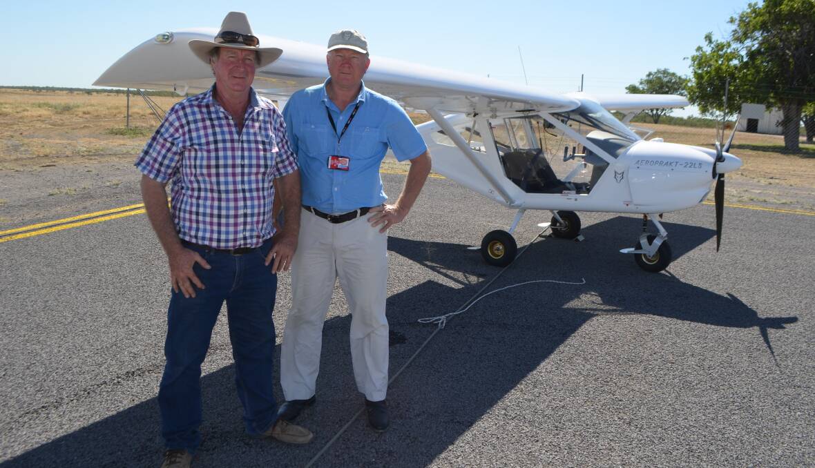Flight training: Richmond's Peter Harrington is hoping to get a flight training school off the ground in the town using the Foxbat ultralight aircraft he purchased from Adrian Norman Cleveland Bay Aviation, Townsville.