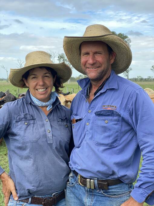 Fruitful trial: Central Queensland graziers Rob and Ainsley McArthur, are participants in a three-month trial of the eShepherd system.