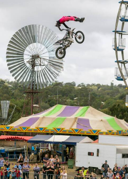 Thrilling: The Aussie FMX, Australia's top freestyle motocross show is guaranteed to have visitors looking on in awe when they perform at the Burdekin Show. 