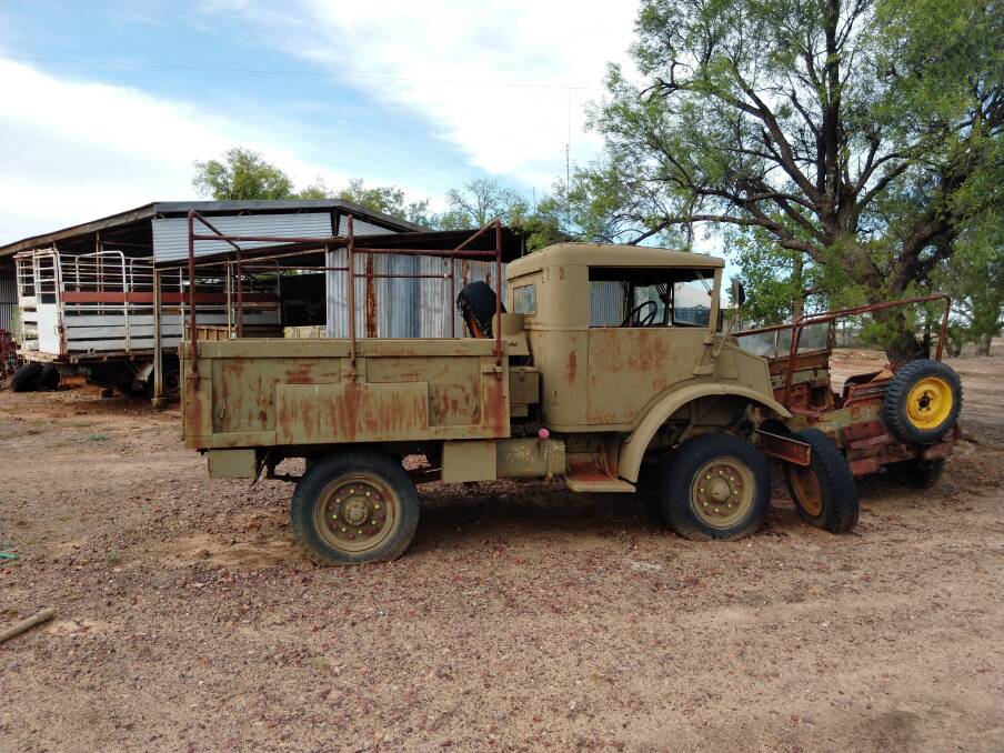 The Ford Blitz truck used by Nigel to drive his bride-to-be to a ball in Brisbane.
