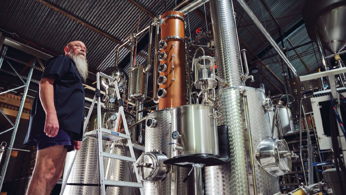 McRobert Distillery founder and operator Shane McRobert has a passion for American-style sour mashing and craft distilling. Picture: Elliot Ramsay