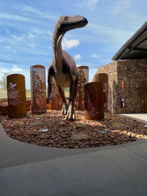 'Dino' remains at the heart of the new Muttaburrasaurus Interpretation Centre. Pictures - Sue Wyton.