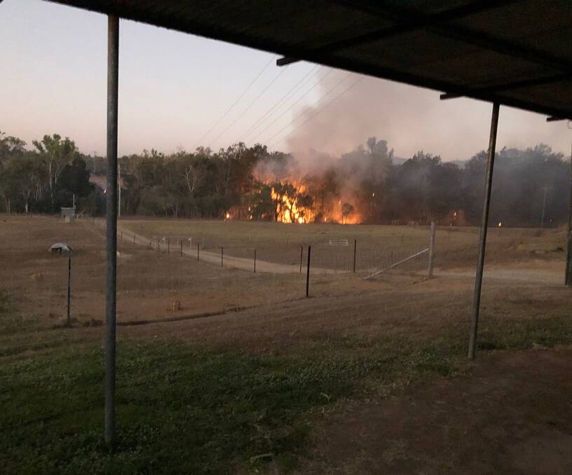 Volunteers backburning Eureka Creek west of Dimbulah to protect stock and water pumps and contain the spread of the fire. Pictures - Tahna Jackson.