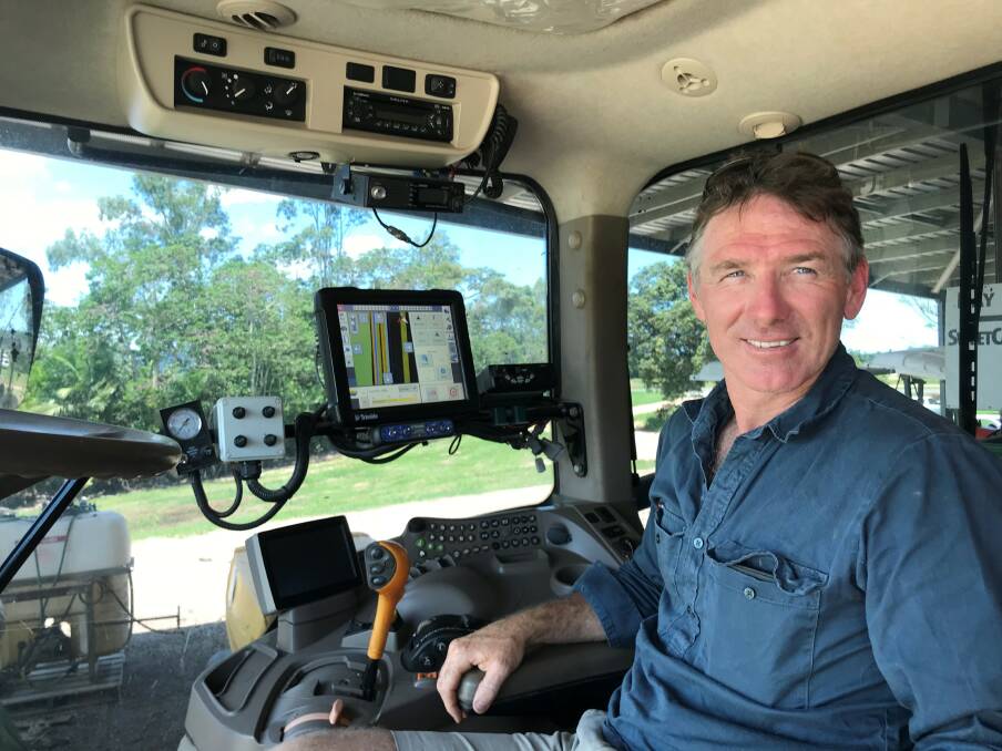 Eye in the sky: Tully cane grower, Brian Dore, is looking forward to the savings he might achieve with the benefit of satellite technology. Photos supplied.