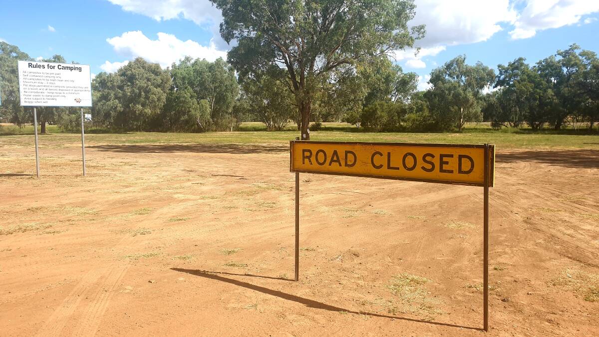 Western Queensland public camping areas have closed up in line with the latest government rulings to combat the coronavirus pandemic. Picture - Sally Gall.