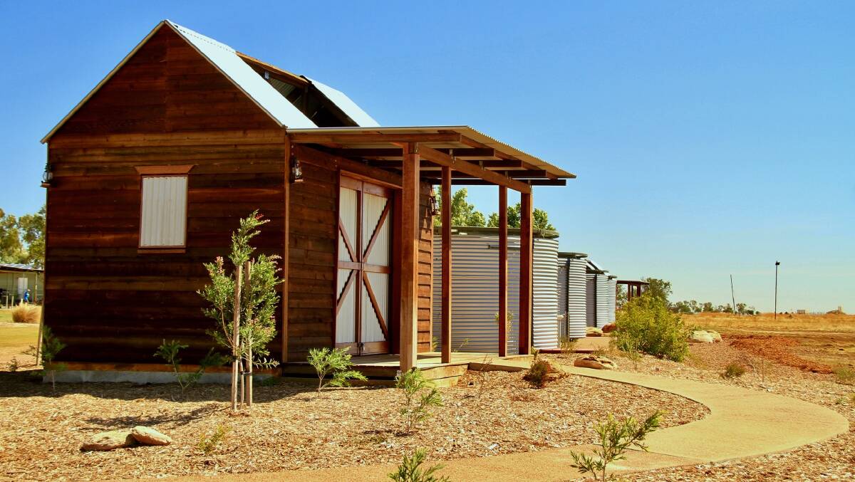 Julia Creek's new boundary rider huts housing more of its famous artesian baths are not yet able to be used under the latest relaxation of coronavirus restrictions. Picture supplied.