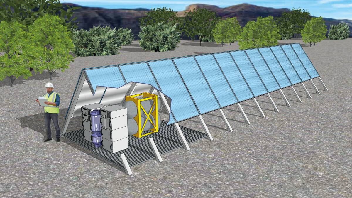 A concept drawing of what the renewable hub will look like.