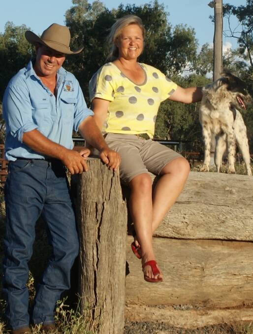 Mitchell's Ben and Petra Mason had to repay drought relief funding when they were forced to sell cattle. Pictures supplied.