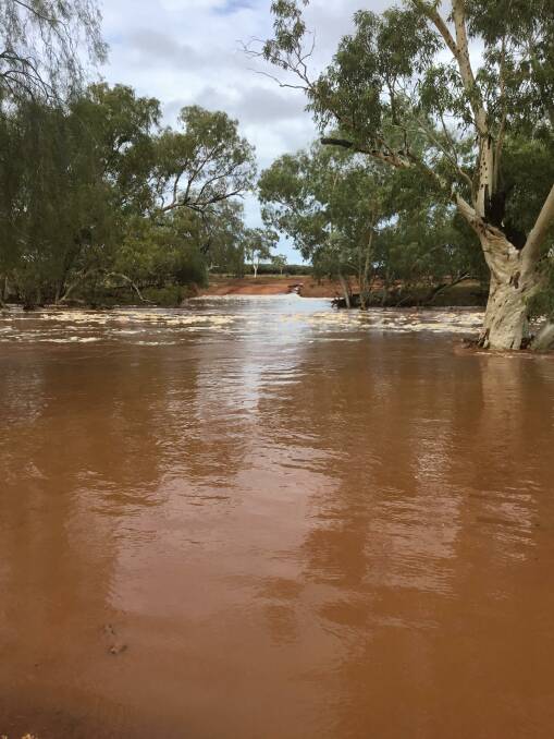Fraser's Creek has a good run in it at the MacDonald Downs homestead in the Harts Range, Northern Territory. Picture: Dallas Scott