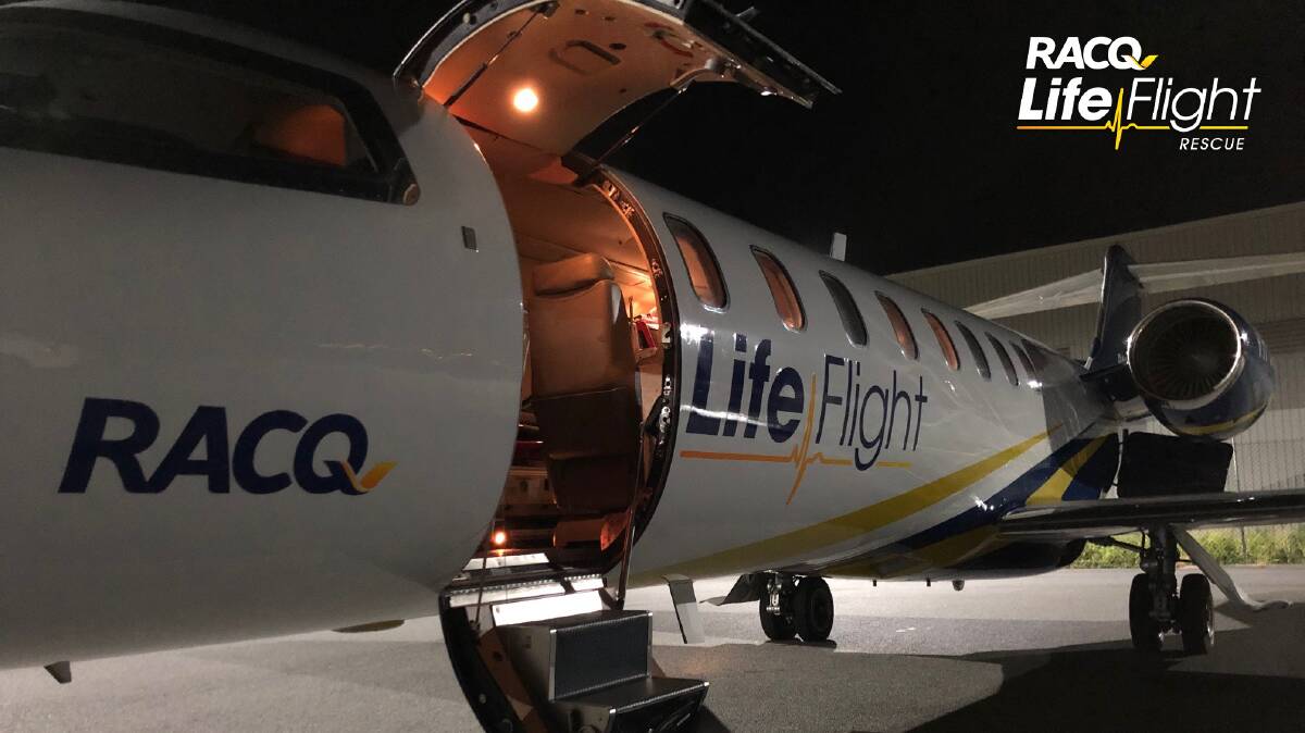 One of the LifeFlight jets in standby mode. Picture supplied by Lifeflight.