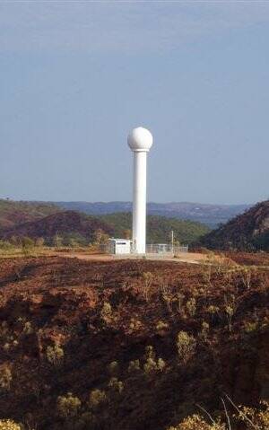 Mount Isa's doppler radar is 500km from the Gulf and on the edge of the coverage zone.