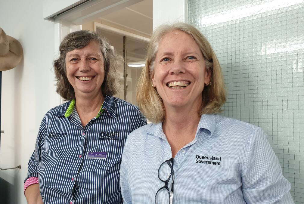 Pimelea toxin researchers Dr Mary Fletcher and Dr Diane Ouwerkerk have presented their latest findings around western Queensland this week. Picture - Sally Cripps.