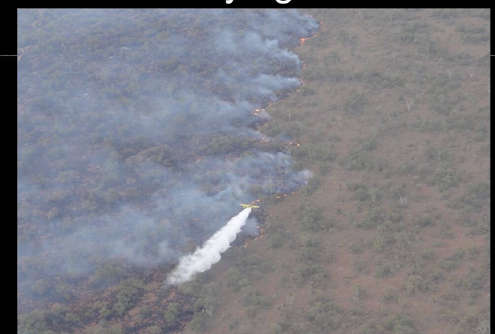 Mr Trembath said this image, taken in central western Queensland in the late 2000s, highlighted a misbelief that aircraft and technology were the answer to bushfire management.