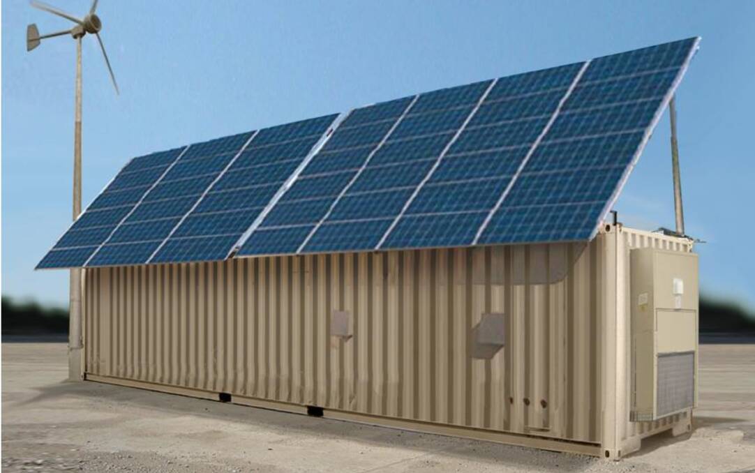 The Intech energy container is expected to supply 20 kVA of power for the average cattle station's needs for a main house, three dongas and a coldroom. Photo supplied.