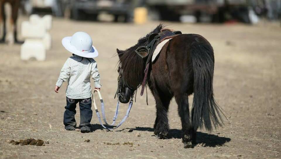 Pony Skye five times older than the rider. Picture: Jo Thieme