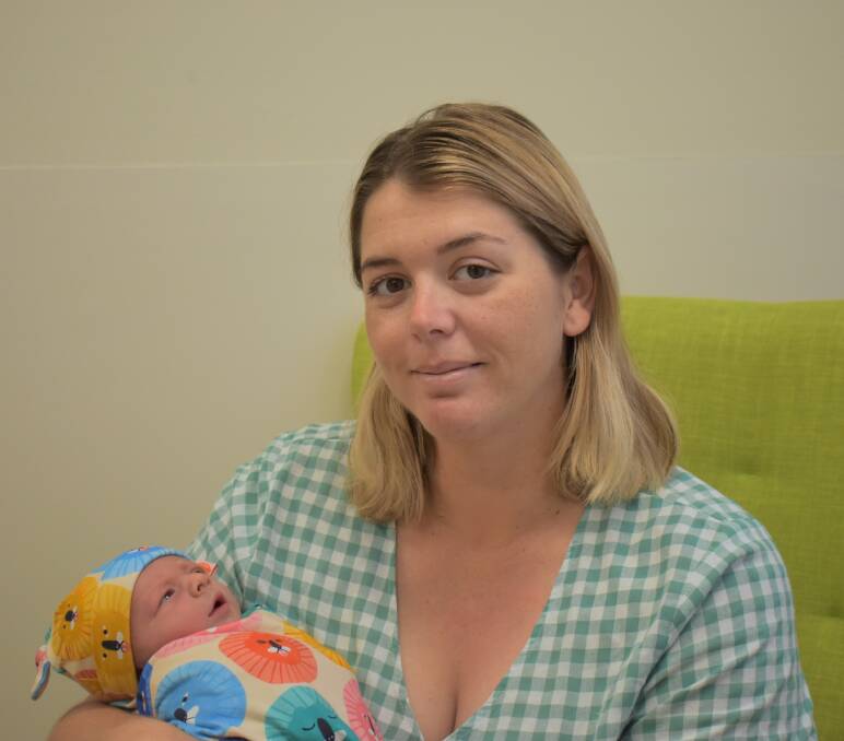 Kristen and Thomas Elliott at the Longreach Hospital. Picture: Supplied