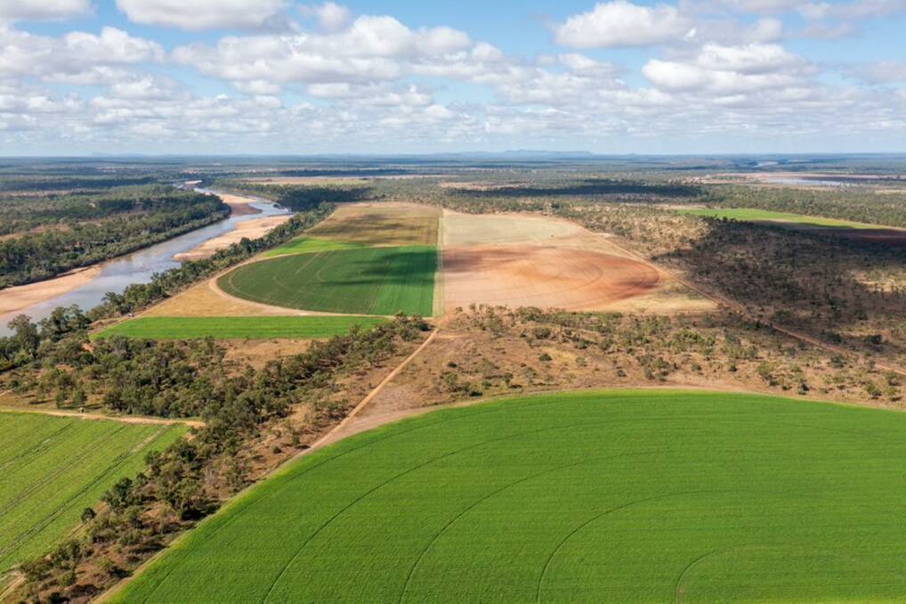 Hay production is already a feature alongside the Burdekin River in the Charters Towers region. Photo: Andrew Thorogood
