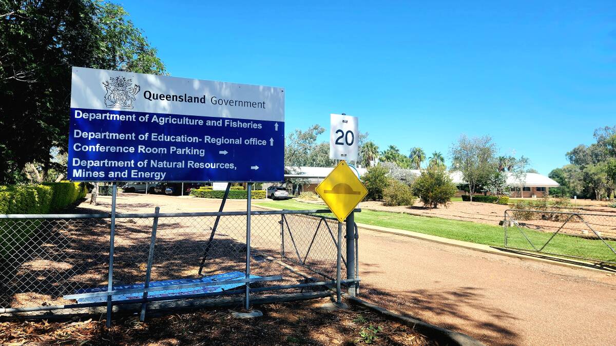 The entrance to the Department of Agriculture in Longreach, which has seen many name changes and uses over the years. Picture: Sally Gall