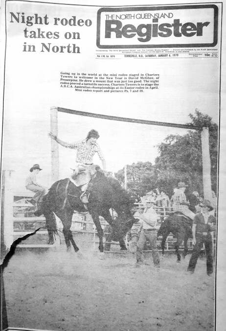 The North Queensland Register brought in the new year in 1979, 43 years ago, featuring a New Year's Eve mini-rodeo at Charters Towers.