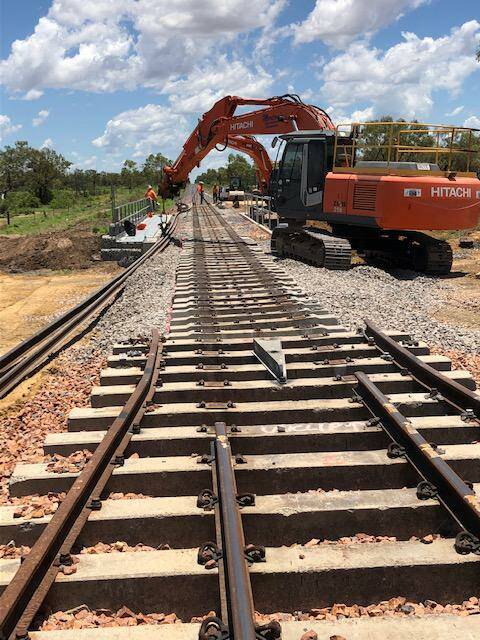 Another view of the rail repairs that have now been completed.