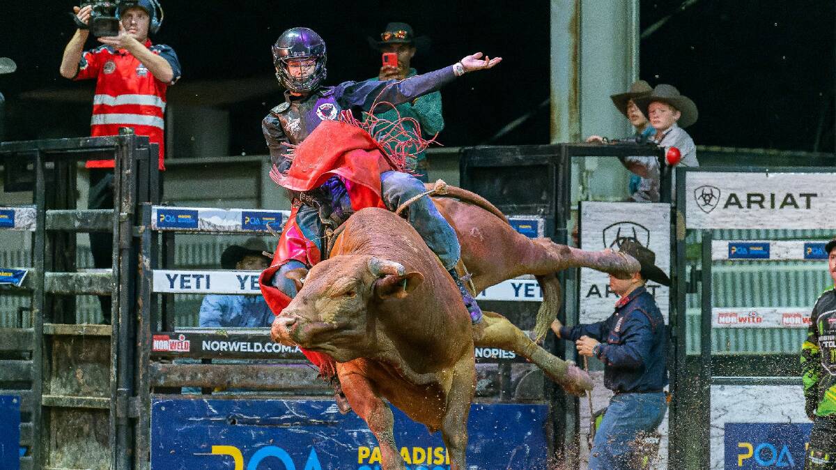 Qynn Andersen in action on the Australian PBR circuit this year. Picture supplied.