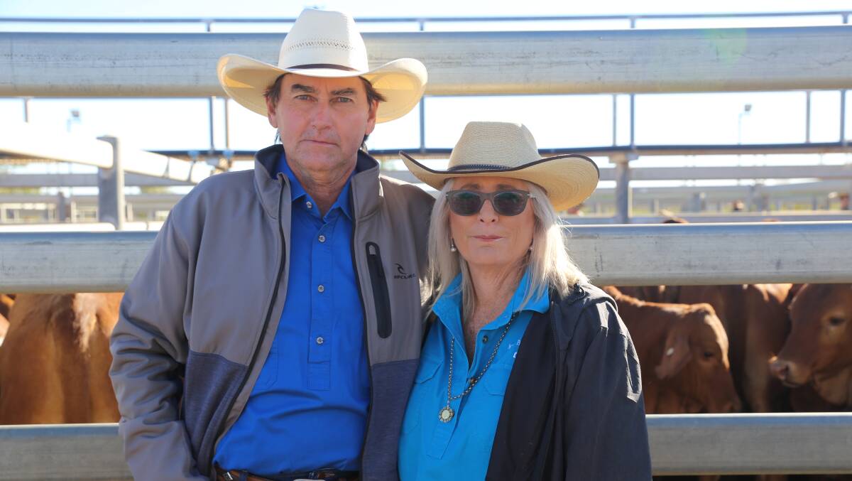 Vendors Peter and Anne Woollett were on hand to see their cattle sold. Pictures supplied.