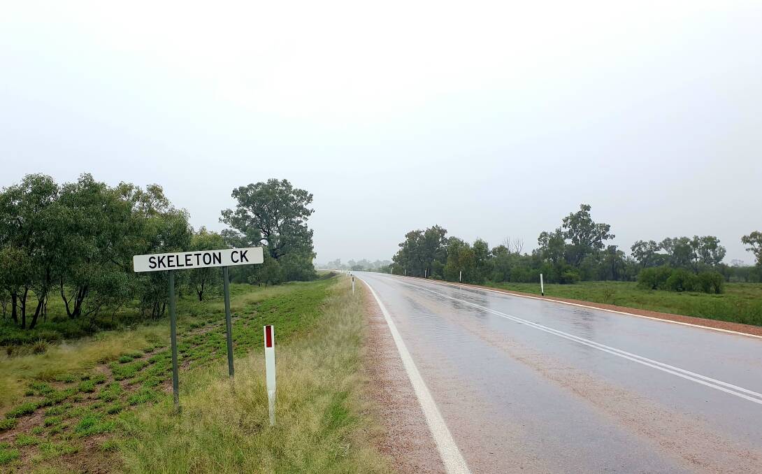 The Skeleton Creek crossing 30km north of Blackall is much improved on what it was in the 1980s and earlier.