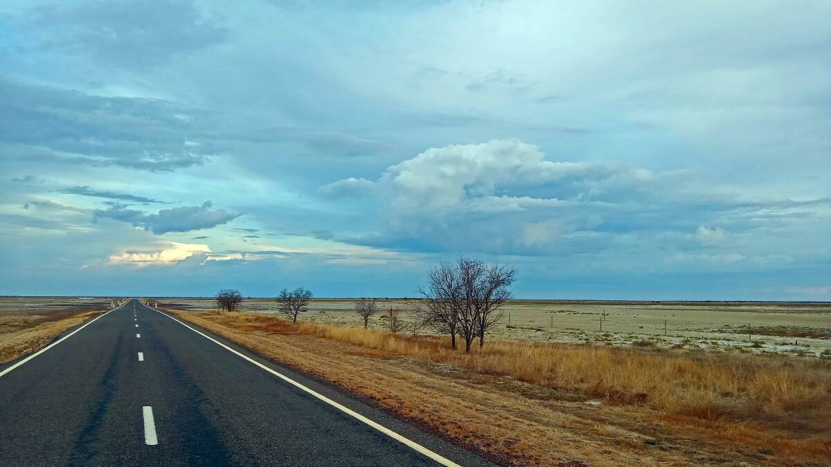 The highway between Normanton and Karumba, which is over 2000 kilometres from Brisbane. Picture supplied.