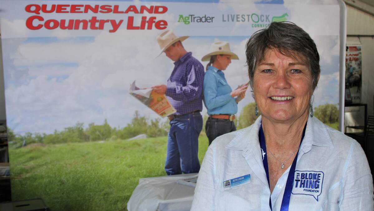 It's a Bloke Thing education program facilitator Ruth Logan was covering all bases at Beef 2021, including the Queensland Country Life headquarters.