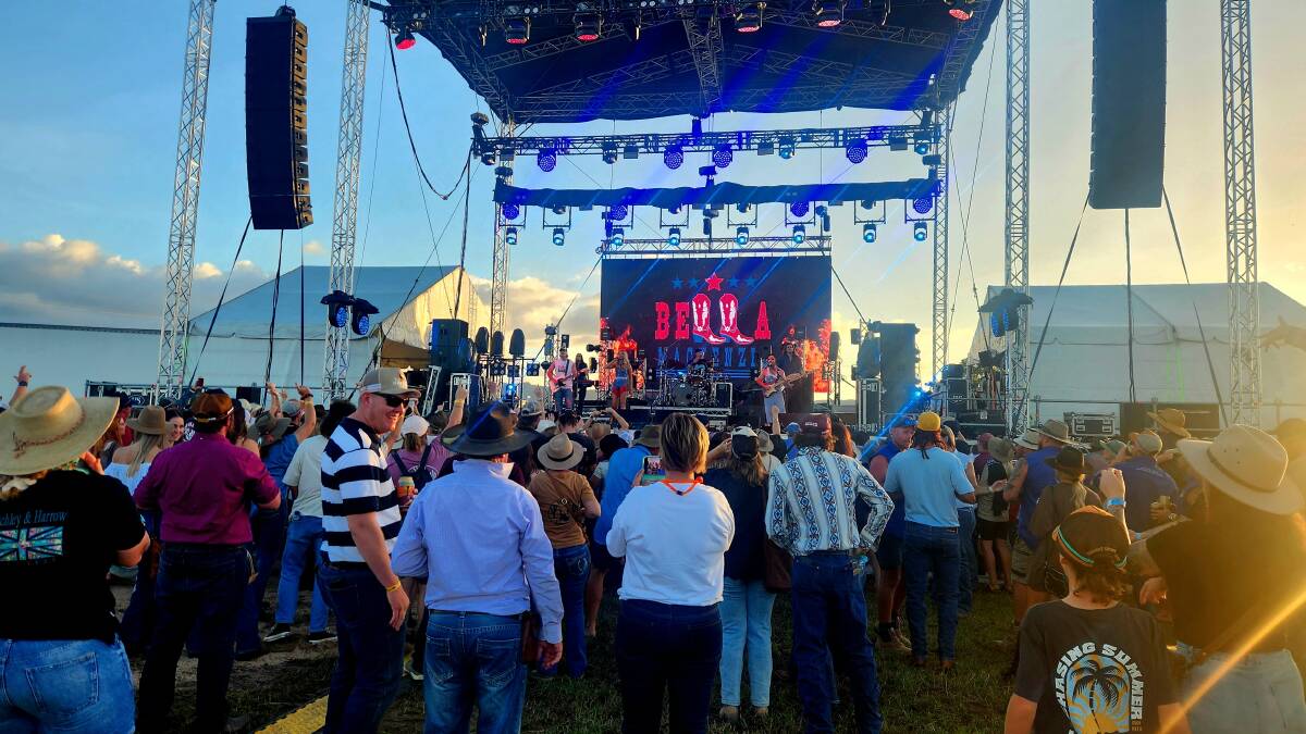 The crowd building in the late afternoon at Countryfest at Bloomsbury. Picture: Sally Gall