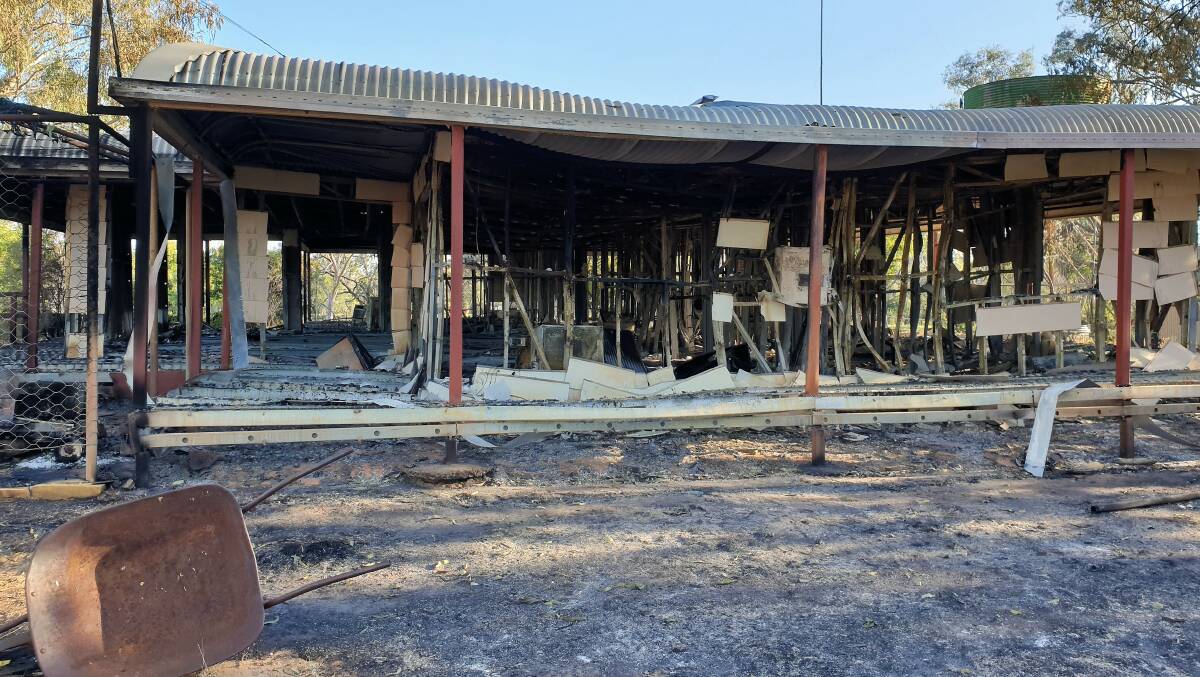 A side view of the Moonbria homestead after this week's fire.