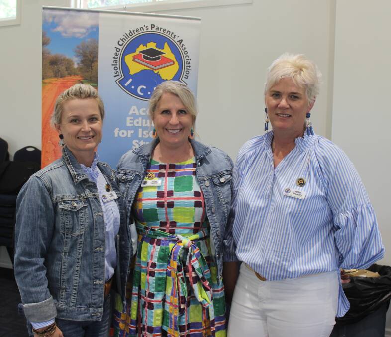 ICPA schools portfolio leader Jessie Persse, centre, pictured with Kasie Scott and Sonia Spurdle, reported that a review into bypassing was soon to take place.