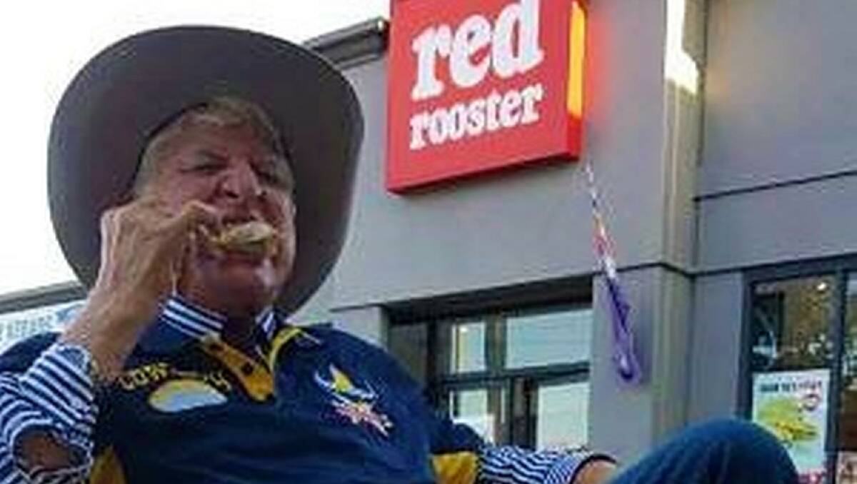 Last supper: What Bob Katter plans to chow down on during this Sunday's NRL rugby league grand final. Photo: Kahla Pike.