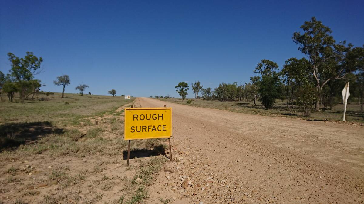 A familiar sign on the Springsure-Tambo Road.
