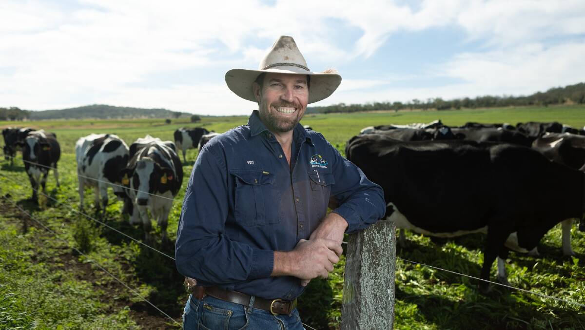 WINNER: Queensland dairy farmer Peter Garratt has received a grant for $100,000 from Woolworths. 