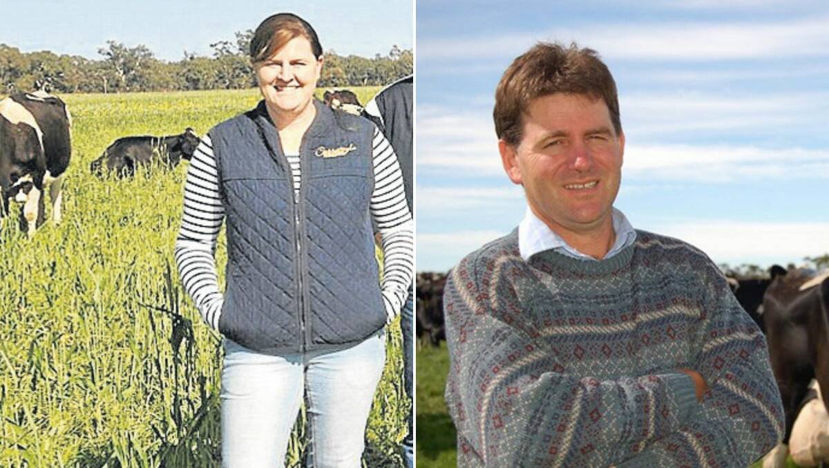 NEW DIRECTORS: Simone Jolliffe and James Mann have been elected milk producer directors on the Dairy Australia board.