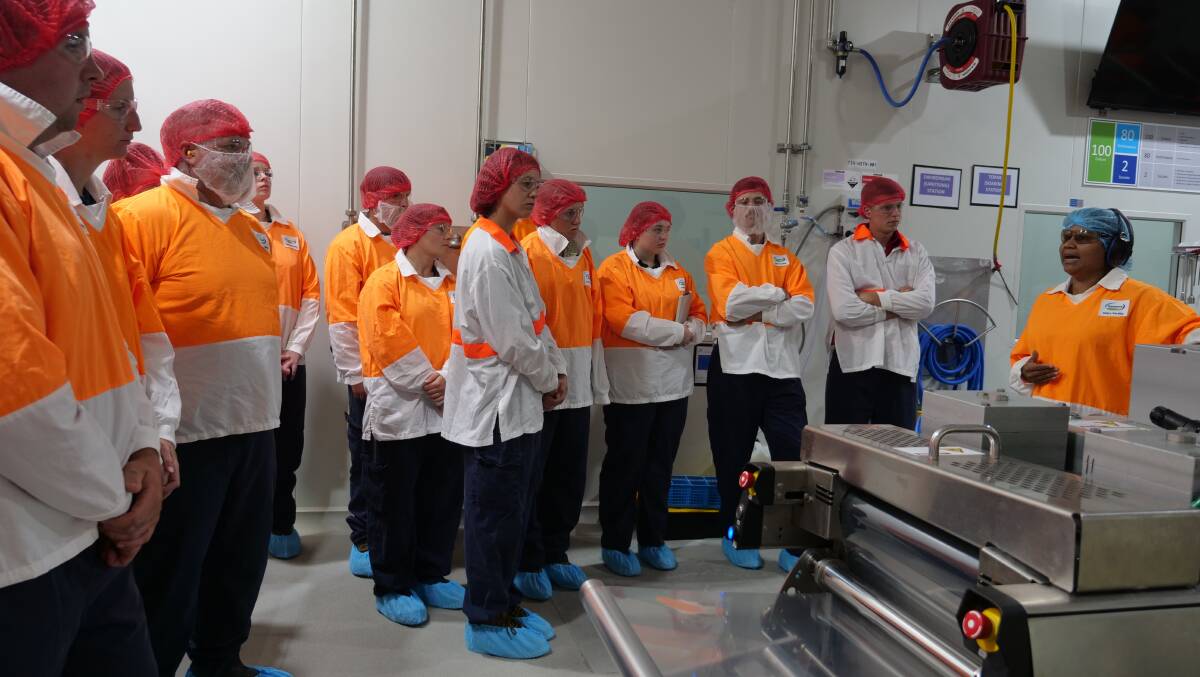 The group were given a behind-the-scenes look at the production lines in Fonterra Australias Bayswater factory, which primarily produces Mainland snacking products. Picture supplied