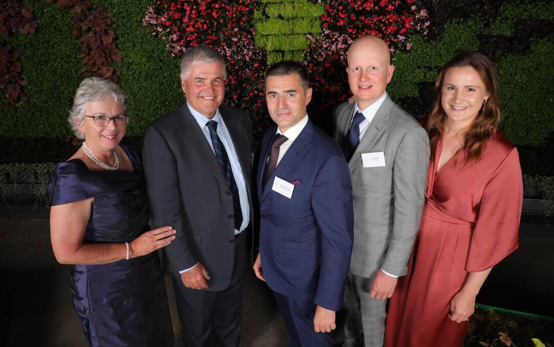 Elite woolgrowers: Jenny and Bill Crawford, VBC's Davide Fontaneto, and Will and Prue Crawford.