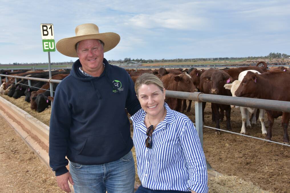 Nick and Sarah Cameron, Roma Feedlot and Spelling Yards. 