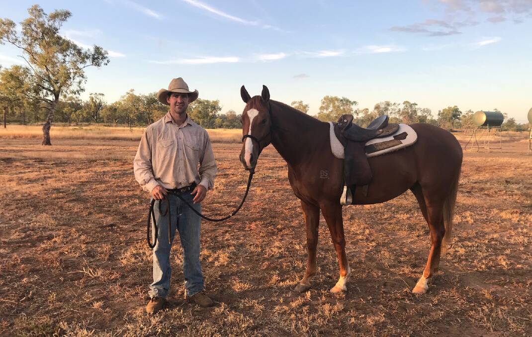 CAMPDRAFT POTENTIAL: Berry Shann with Nibbereena Fast Car, who will be offered for sale at Charters Towers.