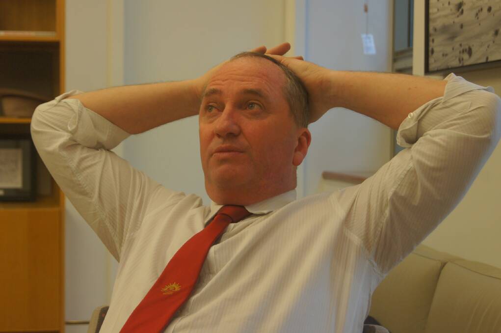 Nationals leader Barnaby Joyce - a man under pressure.
