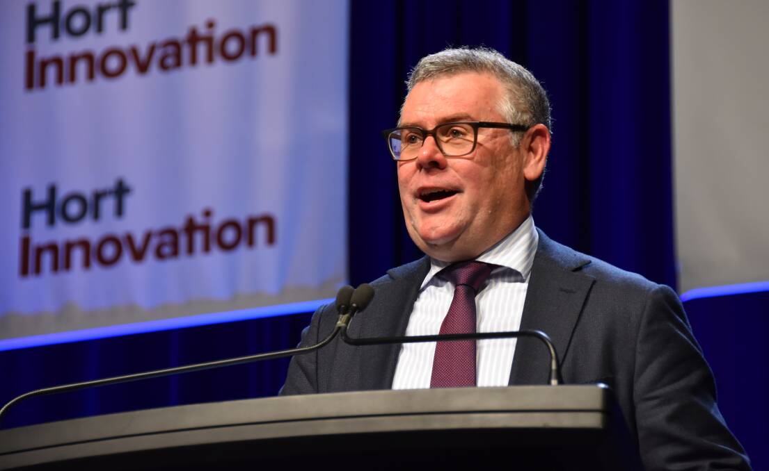 UPFRONT: Federal agriculture minister Murray Watt tells the Hort Connections 2022 audience that he won't pretend to be a farmer although he can appreciate the issues primary producers face.