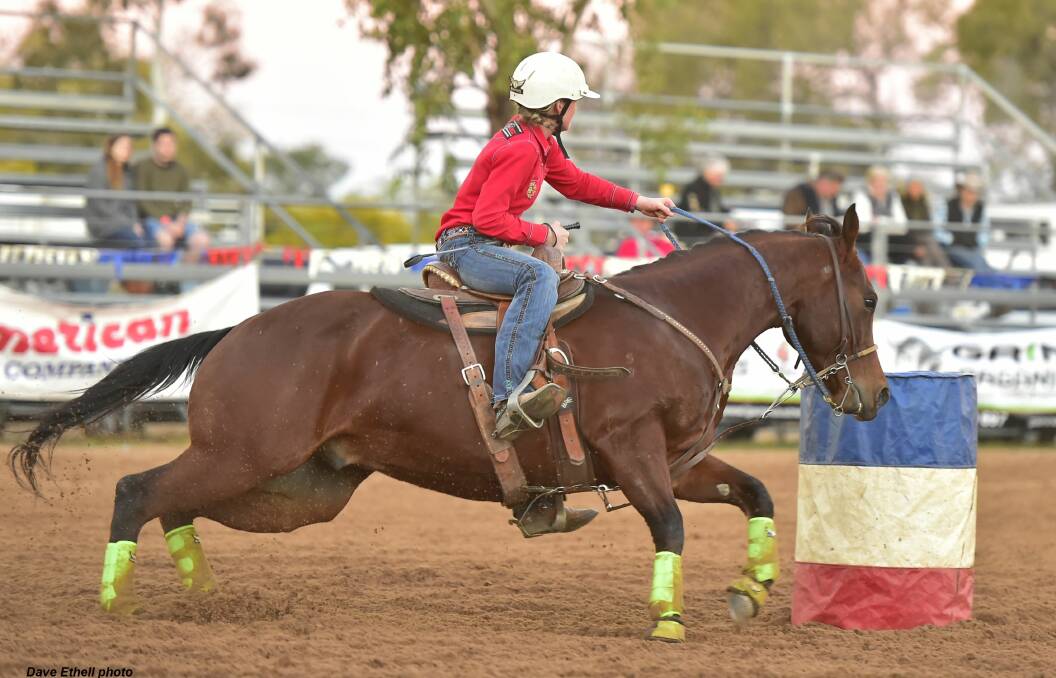 TOUGH COMPETITION: 2017 champion Ellysa Kenny will in the Yarra Valley Rodeo on Saturday. Picture: Dave Ethell 