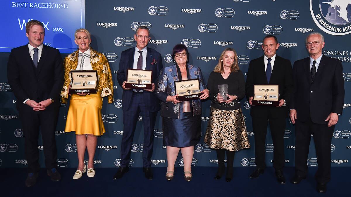 Connections of Winx are all smiles after the Australian mare was named Longines Joint World’s Best Horse for 2018 at a function in London, UK on Wednesday, January 23.