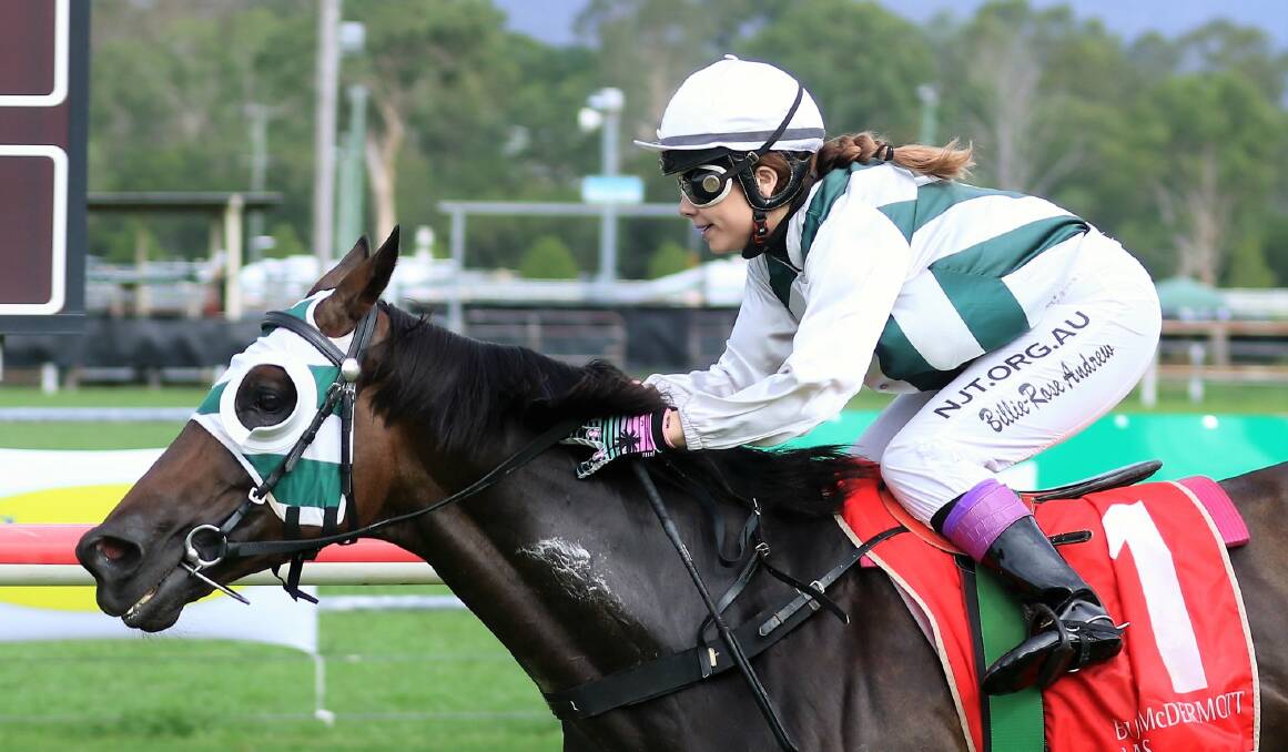 Kilcoy Race Club has been allocated two TAB race days on June 8 and 22. An annual highlight is its Australia Day Cup race meeting won this year by Maxwell ridden by Billie Rose Andrews. Picture: Kilcoy Race Club
