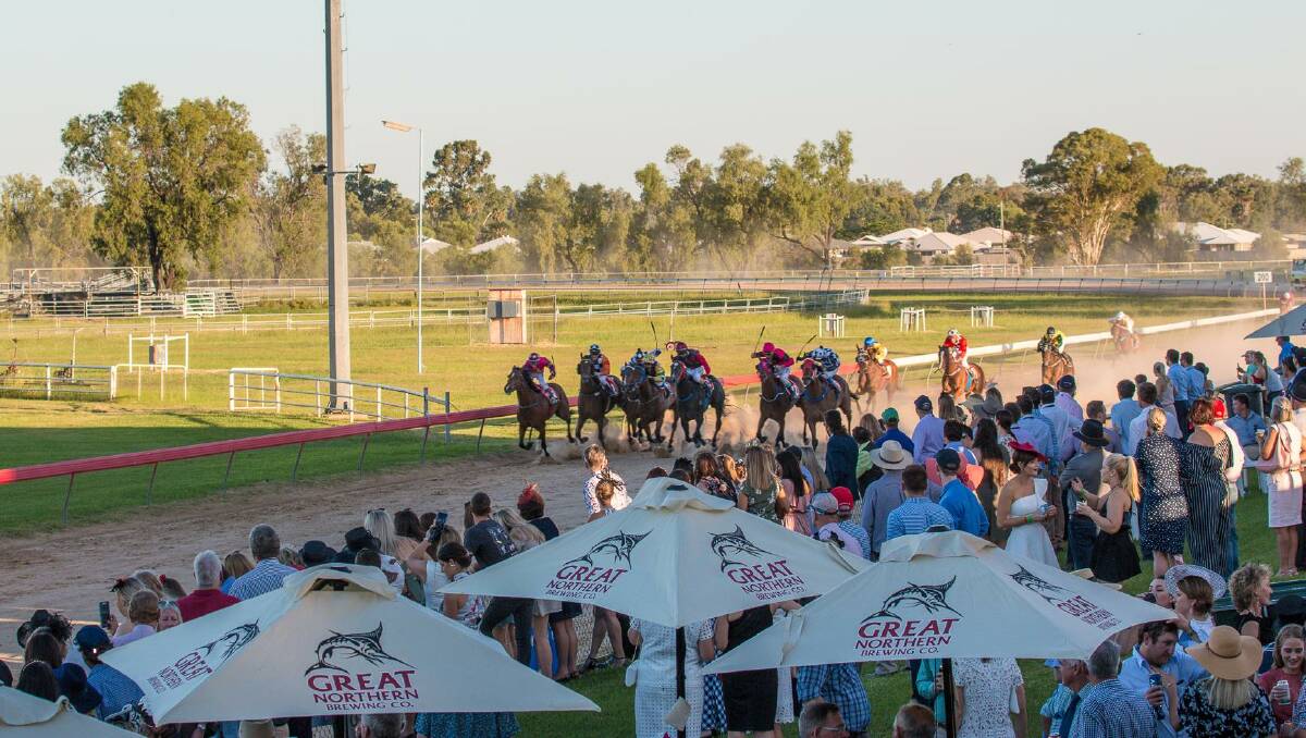 Racing at the 2018 Roma Picnic Races. Club president Scott Arthur said the $500 Trainer of the Day Award was all about supporting the local racing industry.