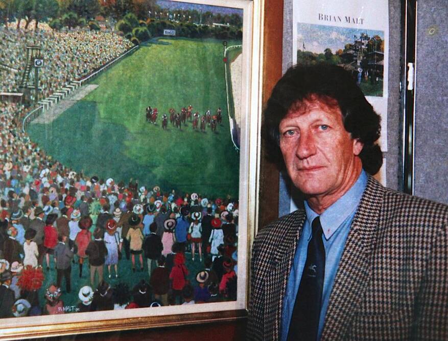 Eminent artist, the late Brian Malt, bred Tallow dam of Golden Slipper winner Farnan. Picture: Racing Queensland
