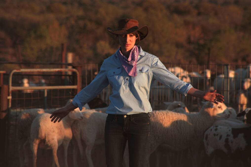 Farmer and agro-ecologist Anika Molesworth on her farm in far western NSW.