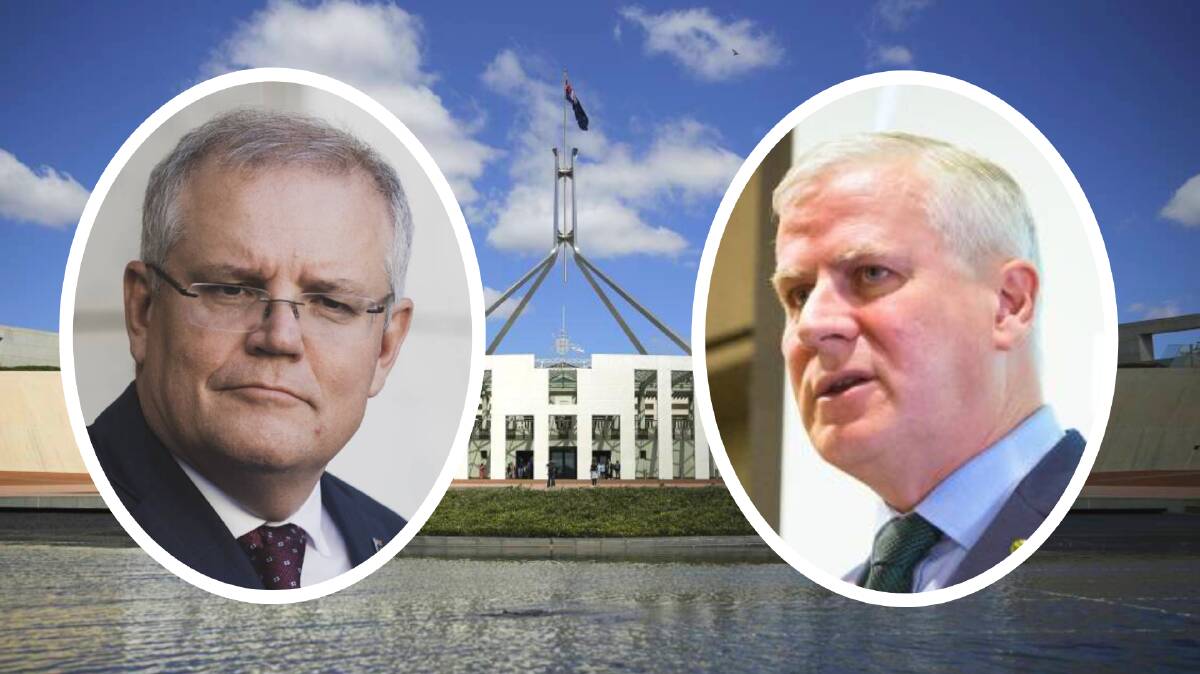 The men at the national helm: Prime Minister Scott Morrison and his deputy PM Michael McCormack.