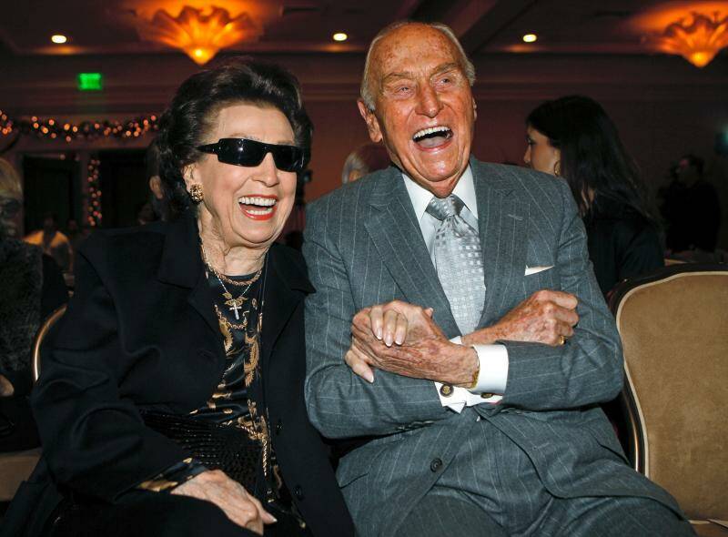 Nancy Sinatra Sr. smiles with Paramount Pictures producer A.C. Lyles.